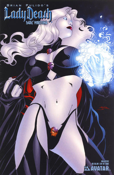 Cover for Brian Pulido's Lady Death: Dark Horizons (Avatar Press, 2006 series) [Majestic]