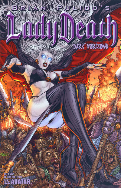 Cover for Brian Pulido's Lady Death: Dark Horizons (Avatar Press, 2006 series) [Hell's Army]