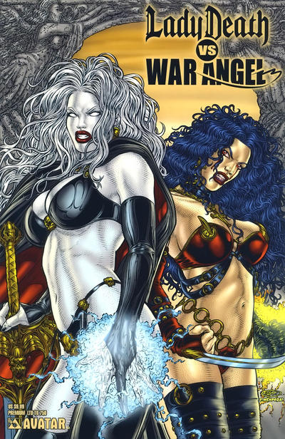 Cover for Brian Pulido's Lady Death vs War Angel (Avatar Press, 2006 series) #1 [Premium]