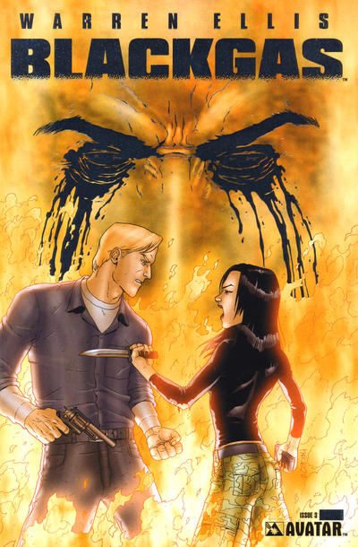 Cover for Warren Ellis Blackgas (Avatar Press, 2006 series) #3 [Platinum Foil]
