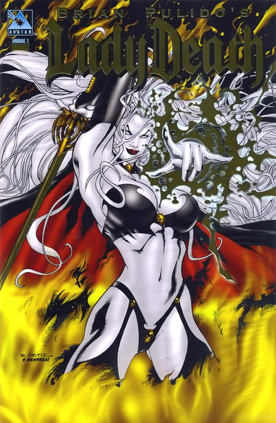 Cover for Brian Pulido's Lady Death: Annual (Avatar Press, 2006 series) #1 [Gold Foil]
