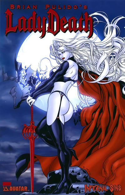 Cover for Brian Pulido's Lady Death: Infernal Sins (Avatar Press, 2006 series) [Blood Red Foil]
