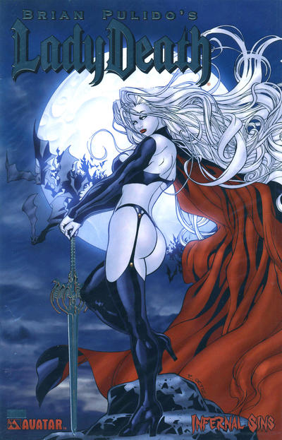 Cover for Brian Pulido's Lady Death: Infernal Sins (Avatar Press, 2006 series) [Platinum Foil]