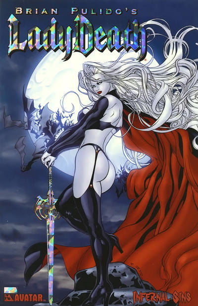 Cover for Brian Pulido's Lady Death: Infernal Sins (Avatar Press, 2006 series) [Prism Foil]
