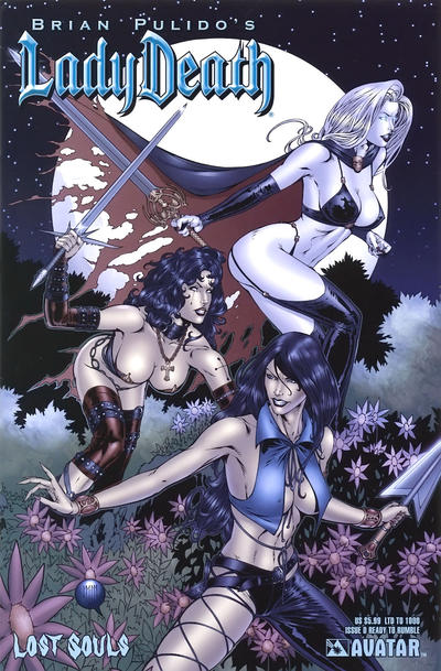 Cover for Brian Pulido's Lady Death: Lost Souls (Avatar Press, 2006 series) #0 [Ready to Rumble]