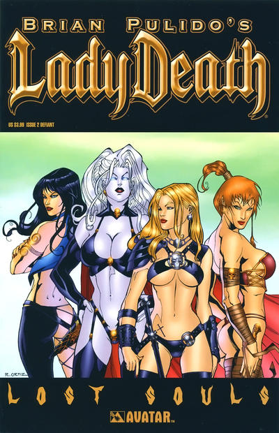 Cover for Brian Pulido's Lady Death: Lost Souls (Avatar Press, 2006 series) #2 [Defiant]