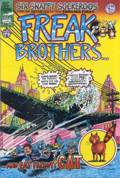 Cover for The Fabulous Furry Freak Brothers (Rip Off Press, 1971 series) #6 [2.95 USD 6th Printing]