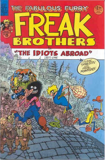 Cover for The Fabulous Furry Freak Brothers (Rip Off Press, 1971 series) #8 [2.95 USD 4th Printing]
