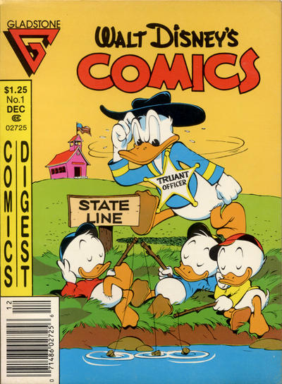 Cover for Walt Disney's Comics Digest (Gladstone, 1986 series) #1 [Newsstand]