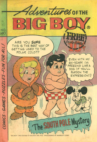 Cover for Adventures of the Big Boy (Webs Adventure Corporation, 1957 series) #140 [West]