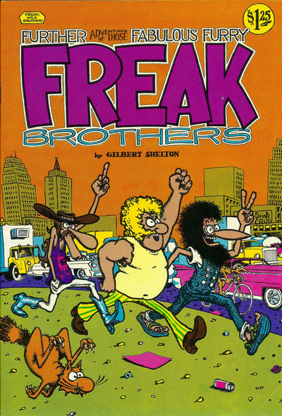 Cover for The Fabulous Furry Freak Brothers (Rip Off Press, 1971 series) #2 [1.25 USD 10th Printing]