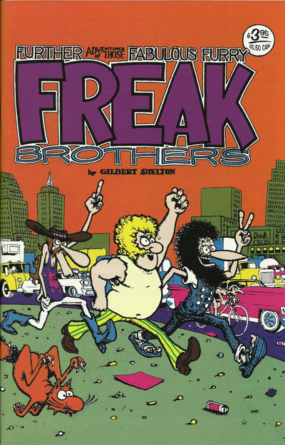 Cover for The Fabulous Furry Freak Brothers (Rip Off Press, 1971 series) #2 [3.95 USD 18th Printing]