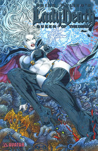 Cover Thumbnail for Brian Pulido's Lady Death: Queen of the Dead (Avatar Press, 2007 series) [Platinum Foil]