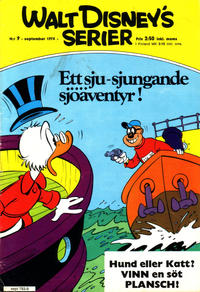 Cover Thumbnail for Walt Disney's serier (Hemmets Journal, 1962 series) #9/1974 - Ett sju-sjungande sjöäventyr!