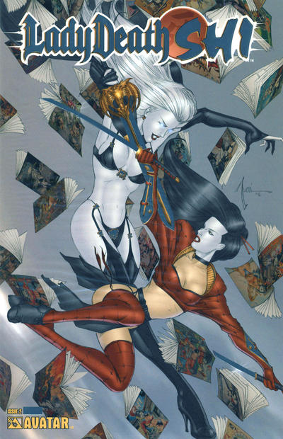 Cover for Lady Death / Shi (Avatar Press, 2007 series) #2 [Platinum Foil]