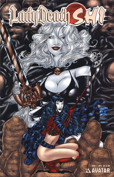 Cover for Lady Death / Shi (Avatar Press, 2007 series) #2 [Lopez]