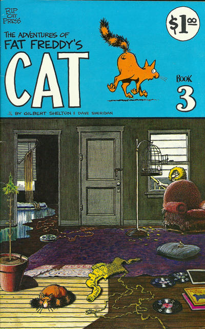 Cover for Fat Freddy's Cat (Rip Off Press, 1977 series) #3 [1.00 USD Second Printing]