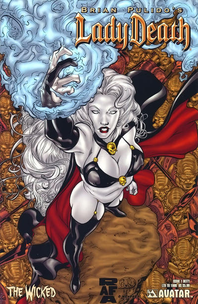 Cover for Lady Death: The Wicked (Avatar Press, 2005 series) #1 [Deity]