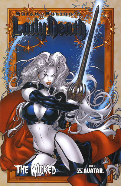 Cover for Lady Death: The Wicked (Avatar Press, 2005 series) #1 [Platinum Foil]