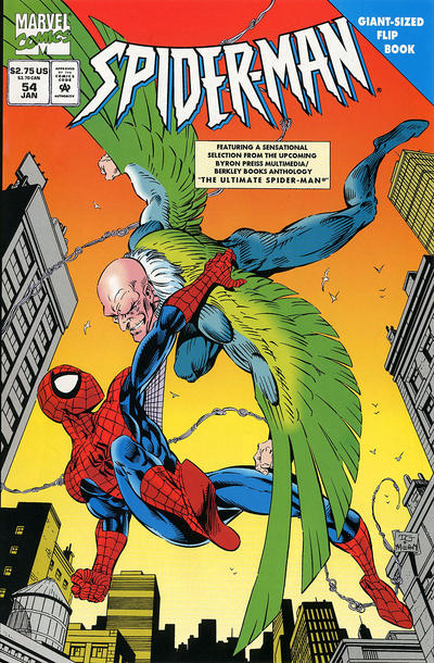 Cover for Spider-Man (Marvel, 1990 series) #54 [Direct Edition]