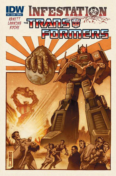 Cover for The Transformers: Infestation (IDW, 2011 series) #1 [Cover B]
