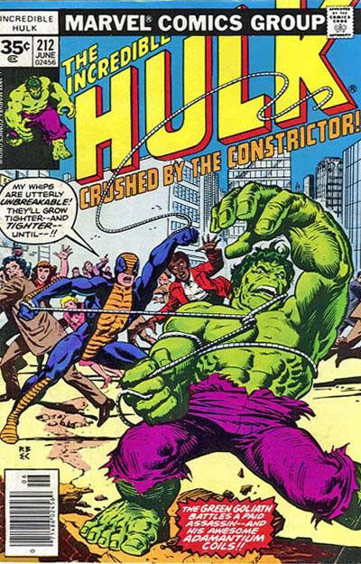 Cover for The Incredible Hulk (Marvel, 1968 series) #212 [35¢]