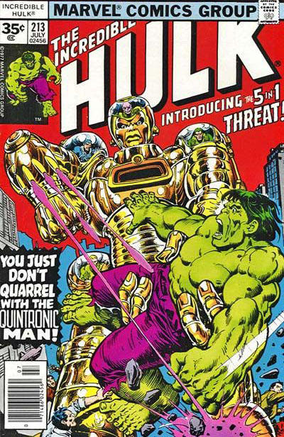 Cover for The Incredible Hulk (Marvel, 1968 series) #213 [35¢]