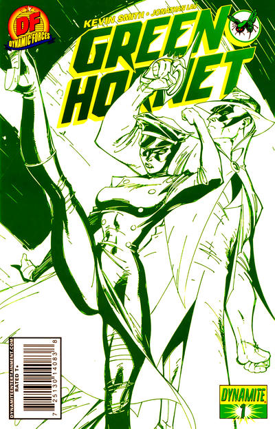 Cover for Green Hornet (Dynamite Entertainment, 2010 series) #1 [J. Scott Campbell DF Exclusive "cool green"]