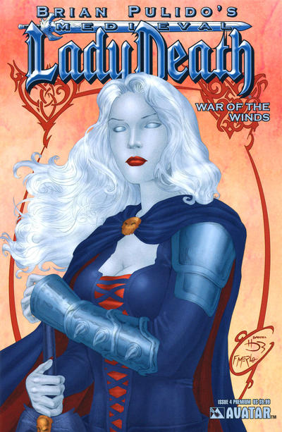 Cover for Brian Pulido's Medieval Lady Death: War of the Winds (Avatar Press, 2006 series) #4 [Premium]