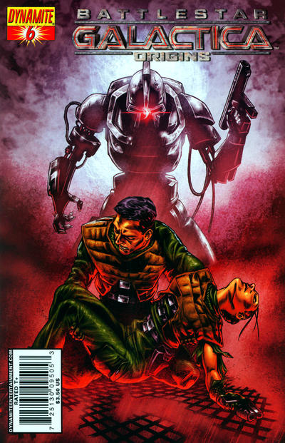 Cover for Battlestar Galactica: Origins (Dynamite Entertainment, 2007 series) #6 [Art Cover - Jonathan Lau]