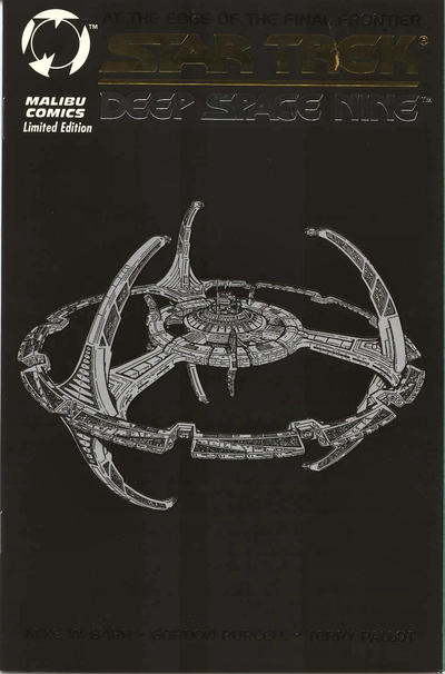 Cover for Star Trek: Deep Space Nine (Malibu, 1993 series) #1 [Black Foil Cover Variant]
