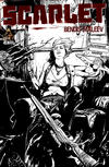 Cover for Scarlet (Marvel, 2010 series) #3 [Black & White Variant Edition by Alex Maleev]