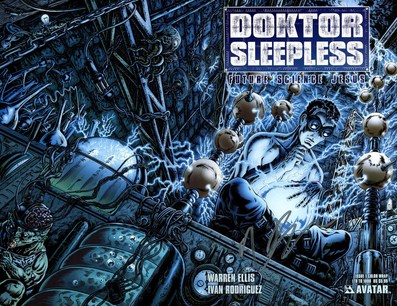 Cover for Doktor Sleepless (Avatar Press, 2007 series) #1 [Wraparound Variant Cover]