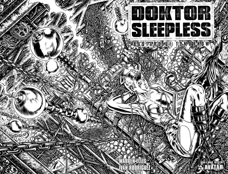 Cover for Doktor Sleepless (Avatar Press, 2007 series) #3 [Wraparound Variant Cover]