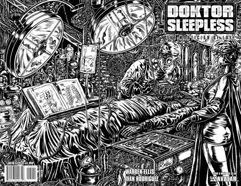 Cover for Doktor Sleepless (Avatar Press, 2007 series) #6 [Wrap]