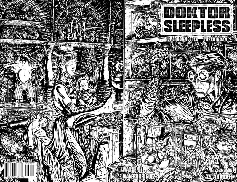 Cover for Doktor Sleepless (Avatar Press, 2007 series) #8 [Wrap]