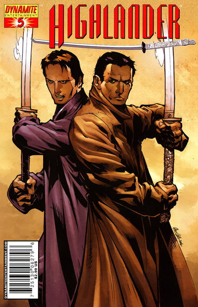 Cover for Highlander (Dynamite Entertainment, 2006 series) #5 [Cover B Pat Lee]