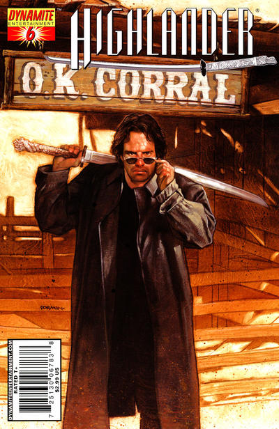 Cover for Highlander (Dynamite Entertainment, 2006 series) #6 [Dave Dorman Cover]