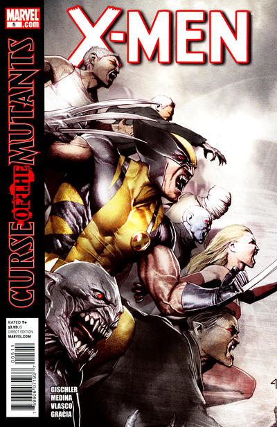 Cover for X-Men (Marvel, 2010 series) #5 [Adi Granov "Curse of the Mutants" Cover Edition]