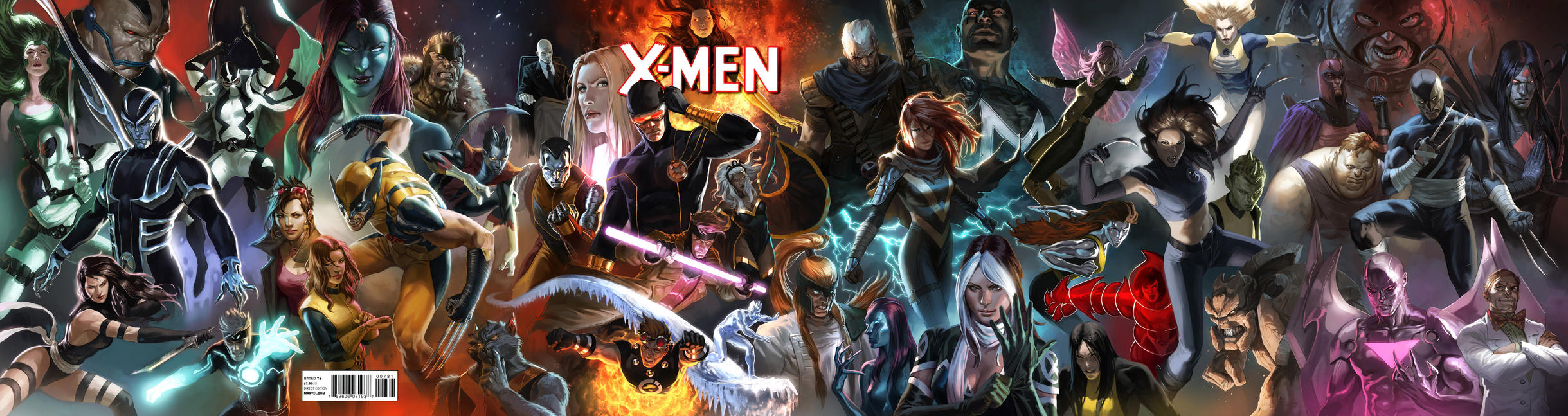 Cover for X-Men (Marvel, 2010 series) #7 [Variant Edition - Marko Djurdjevic]
