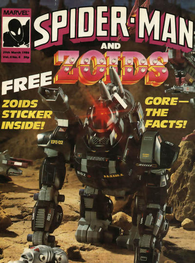 Cover for Spider-Man and Zoids (Marvel UK, 1986 series) #4