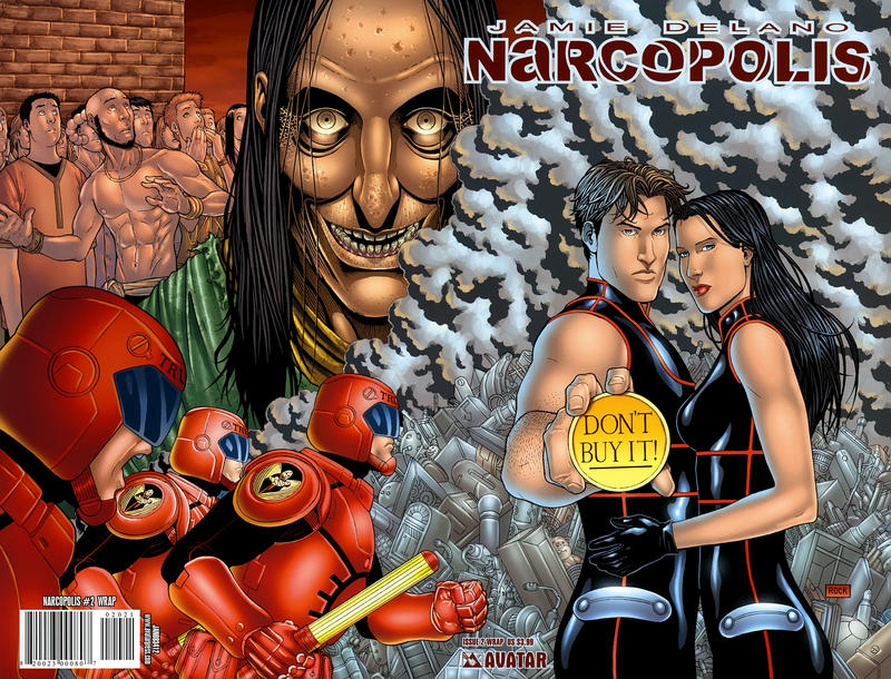 Cover for Jamie Delano's Narcopolis (Avatar Press, 2008 series) #2 [Wrap]