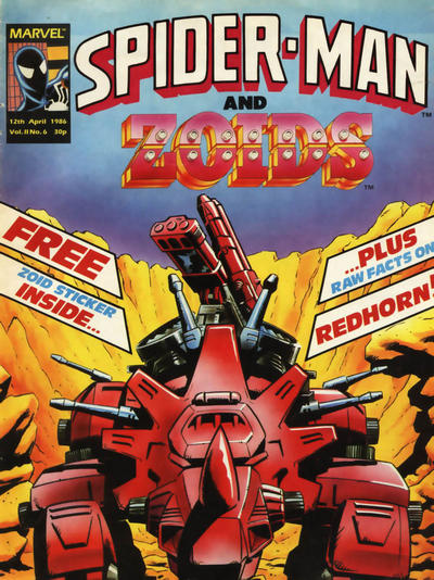 Cover for Spider-Man and Zoids (Marvel UK, 1986 series) #6