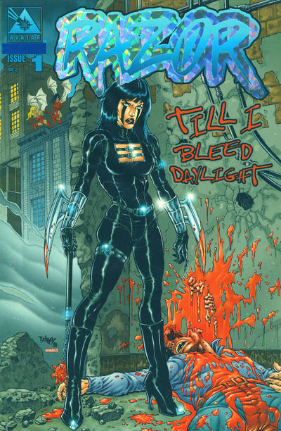 Cover for Razor Till I Bleed Daylight (Avatar Press, 2000 series) #1 [Prism Foil]