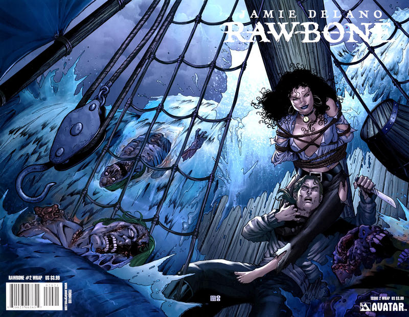 Cover for Rawbone (Avatar Press, 2009 series) #2 [Wraparound Cover]