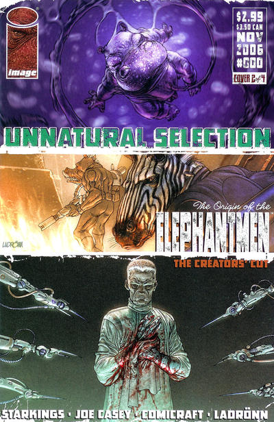 Cover for Elephantmen (Image, 2006 series) #0 [Cover 2 of 4]