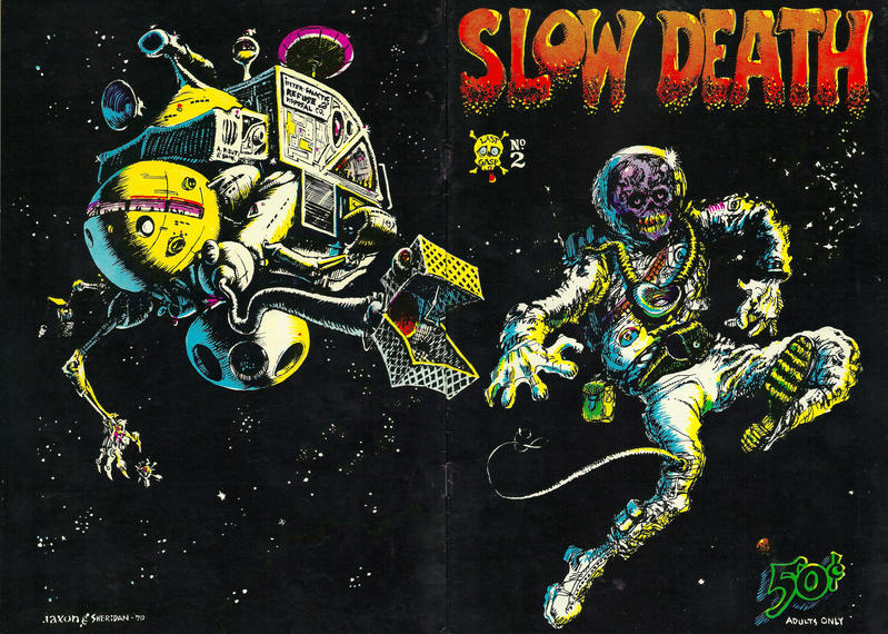 Cover for Slow Death (Last Gasp, 1970 series) #2 [0.50 USD 3rd/4th print]