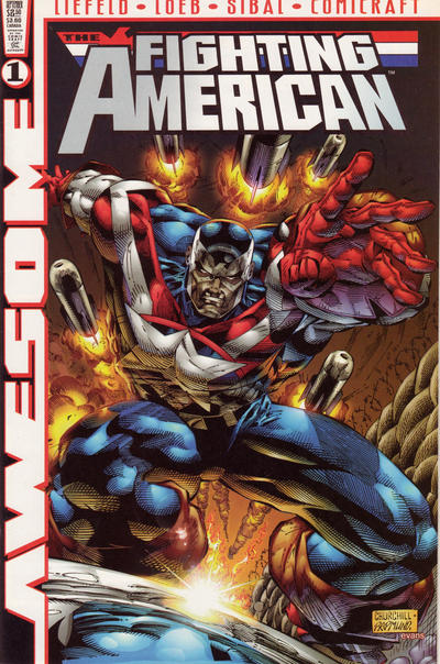 Cover for Fighting American (Awesome, 1997 series) #1 [Ian Churchill Cover]