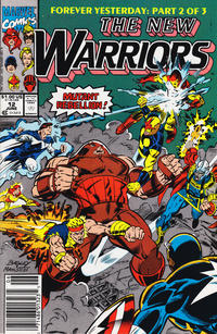 Cover Thumbnail for The New Warriors (Marvel, 1990 series) #12 [Newsstand]