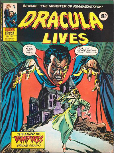 Cover for Dracula Lives (Marvel UK, 1974 series) #10